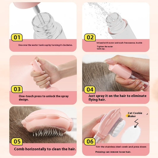 2 In 1 Self Cleaning Dog / Cat Brush